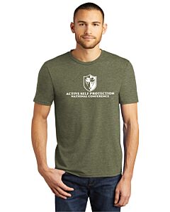 District ® Perfect Tri ® Tee - 2 Location Imprint - ASP 2023 Conference Logo-Military Green Frost