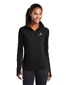 Sport-Tek® Ladies Sport-Wick® Stretch 1/4-Zip Pullover - Embroidery - ASP 2023 Conference Logo-Black
