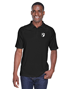 Harriton Men's Advantage Tactical Performance Polo - Left Chest Embroidery - Shield Logo-Black