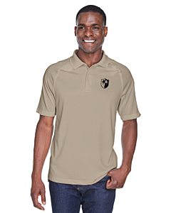 Harriton Men's Advantage Tactical Performance Polo - Left Chest Embroidery - Shield Logo-Desert Khaki