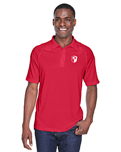 Harriton Men's Advantage Tactical Performance Polo - Left Chest Embroidery - Shield Logo-Red