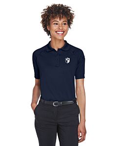 Harriton Ladies' Advantage Snag Protection Plus Tactical Polo - Left Chest Embroidery - Shield Logo-Dark Navy