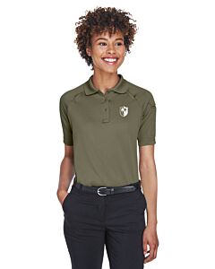 Harriton Ladies' Advantage Snag Protection Plus Tactical Polo - Left Chest Embroidery - Shield Logo-Tactical Green