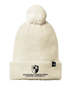 The North Face® Pom Beanie - Embroidery - ASP Logo-Vintage White
