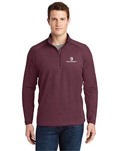 Sport-Tek® Sport-Wick® Stretch 1/4-Zip Pullover - Embroidery - ASP 2023 Conference Logo-Maroon