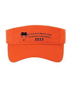 Sport-Tek® PosiCharge® RacerMesh® Visor - Embroidery - ASP 2023 Conference Logo-Neon Orange